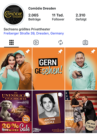Comödie Dresden auf Instagram