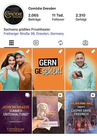 Comödie Dresden auf Instagram