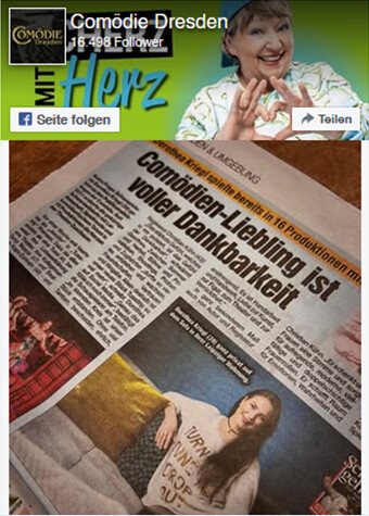 Comödie Dresden auf Facebook