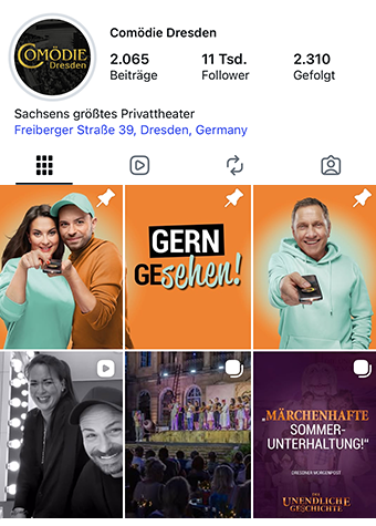 Comödie Dresden auf Instagram