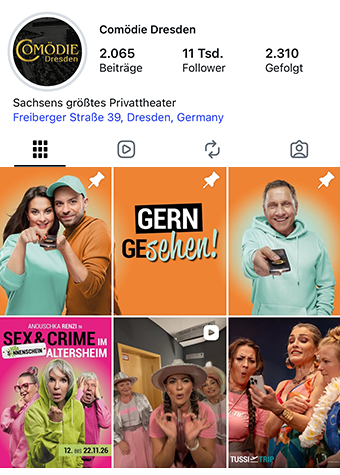 Comödie Dresden auf Instagram