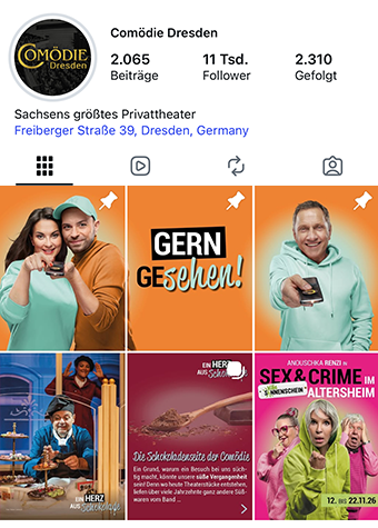 Comödie Dresden auf Instagram