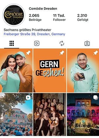 Comödie Dresden auf Instagram