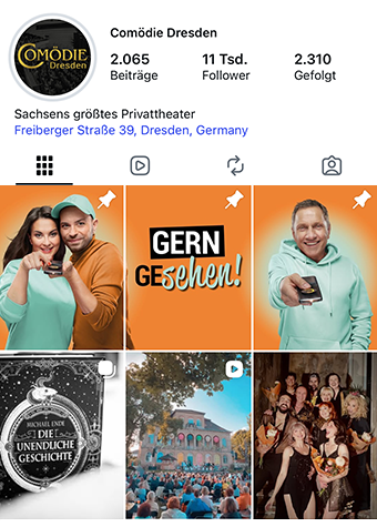 Comödie Dresden auf Instagram
