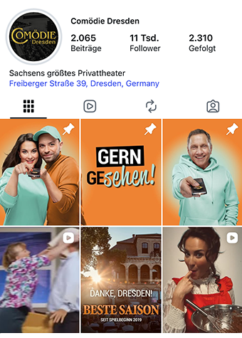 Comödie Dresden auf Instagram