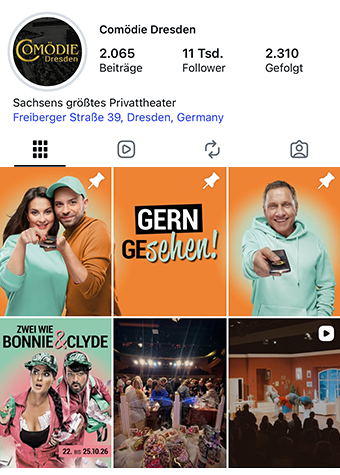 Comödie Dresden auf Instagram
