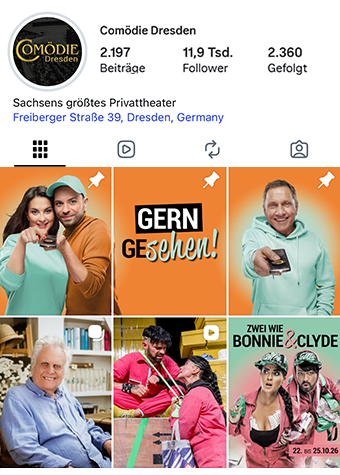 Comödie Dresden auf Instagram