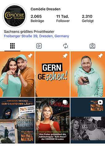 Comödie Dresden auf Instagram