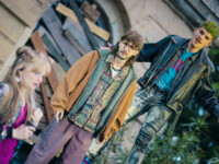 Die Musicaldarsteller Lucille-Mareen Mayr, Edward R. Serban und Timo Stacey